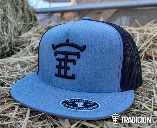 Grey and Black TE Brand Hat