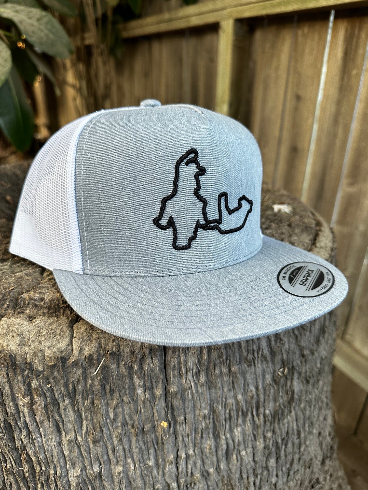 Heather Gray and Black Coleador Hat