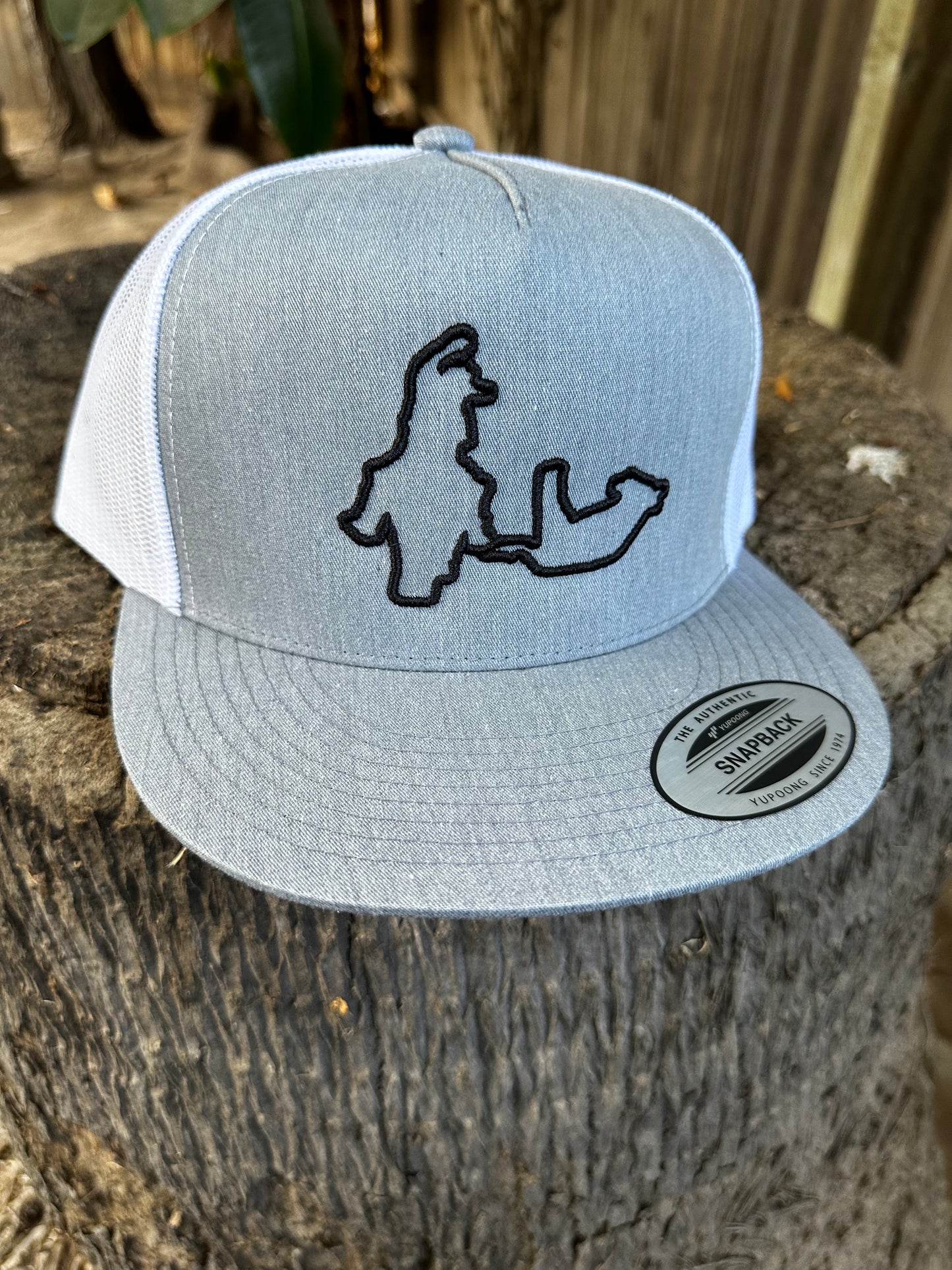 Heather Gray and Black Coleador Hat