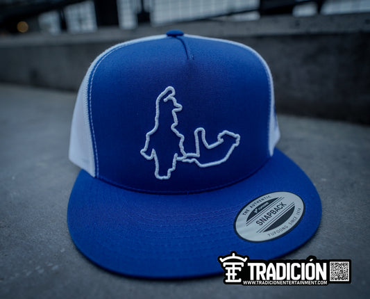 Blue and White Coleador Hat