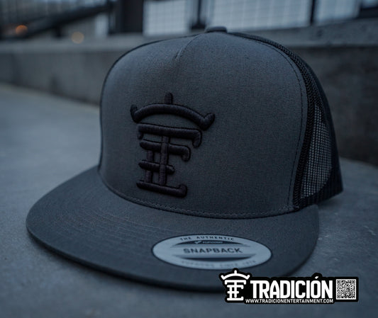 Black and Charcoal TE Hat